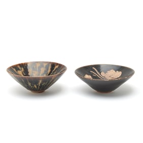 Two Chinese Jizhou Type Bowls