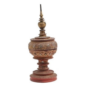 Burmese Lacquered Offering Stand