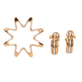 Georg Jensen 18k Gold Jewelry Suite