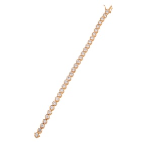Diamond, 14k Yellow Gold Bracelet