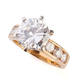 Diamond, 14k Yellow Gold Ring