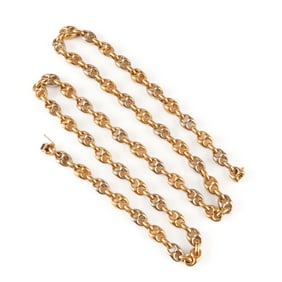 18k Yellow and White Gold Necklace