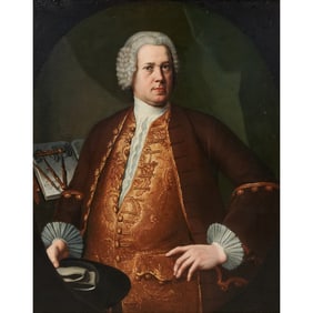 Attr. to Allan Ramsay, Portrait of Sir James Gibbs, oil