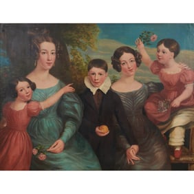 Circle of Franz Winterhalter, Campbell Family, oil