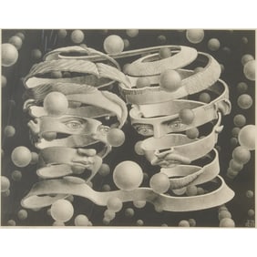 M.C. Escher, Bond of Union, lithograph