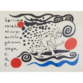 Alexander Calder and Carlos Franqui, Lo Oscuro Invade