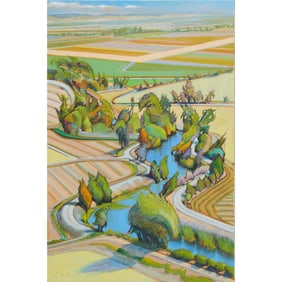 Deladier Almeida, Subcutaneous Landscape, oil on canvas