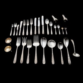 S. Kirk & Sons Repousse Sterling Silver Flatware Service