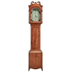 American Pennsylvania Peter Gift Attributed Tall Case Clock