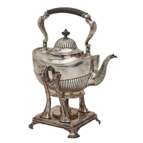 Tiffany & Co. Sterling Silver Hot Water Kettle on Stand