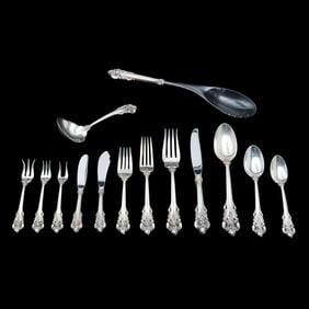 Wallace Sterling Silver Grand Baroque Flatware Service