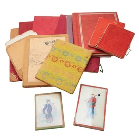 Collection of Chinese Pith Painting Albums