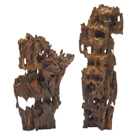 Two Chinese Agarwood Pieces