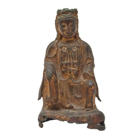 Chinese Gilt Bronze Seated Buddha