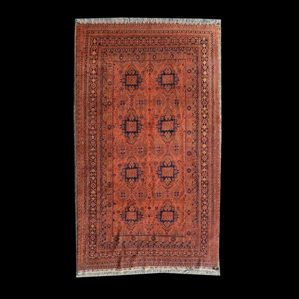 Afghan Carpet: 8 feet 2 inches x 11 feet 4 inches: Afghan Carpet {Size approximately 8 feet 2 inches x 11 feet 4 inches}