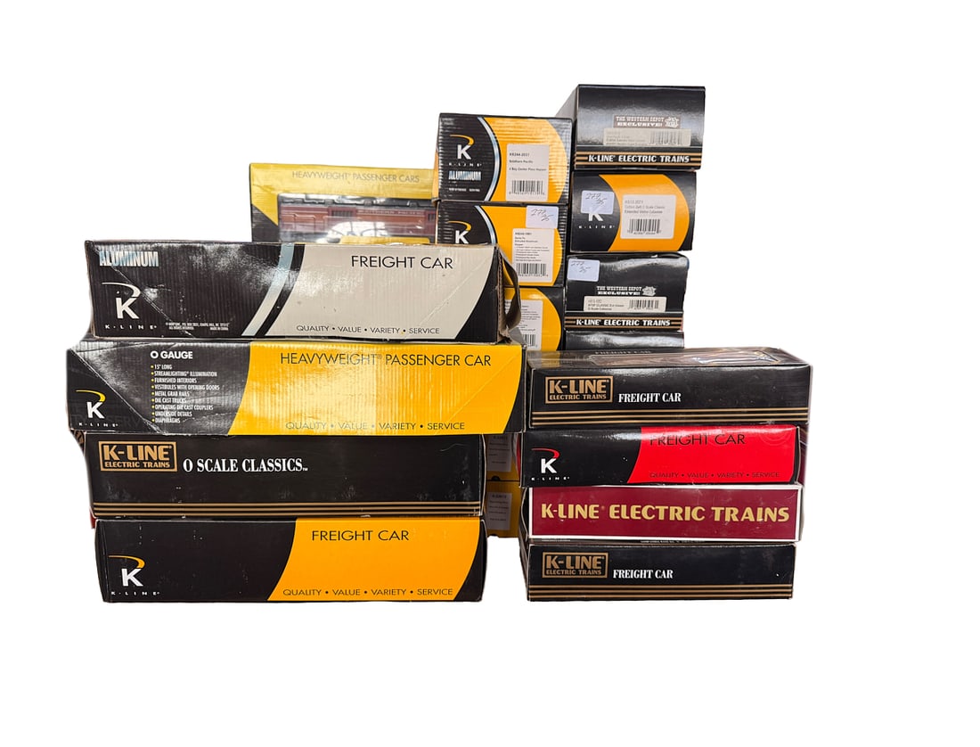 Twenty Eight K-Line Engines, Cars, and Accessories. (1 of 1)