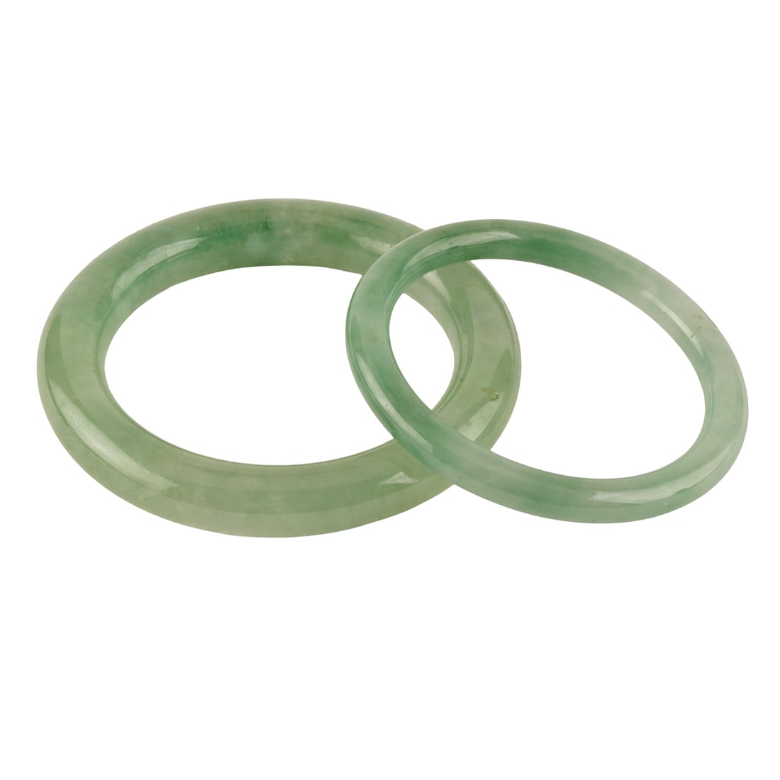 Two Jadeite Jade Bangle Bracelets (1 of 2)