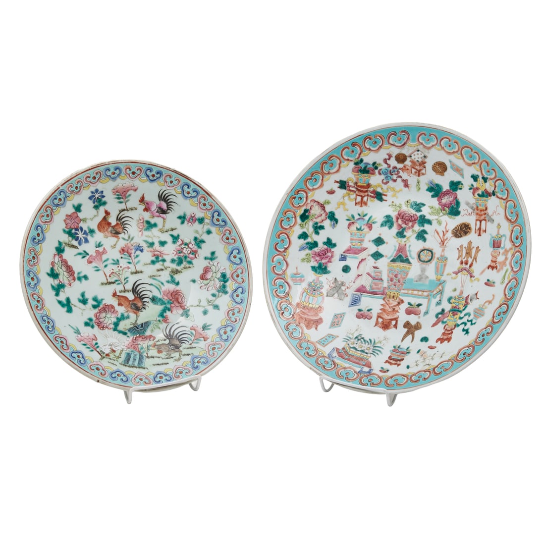 Two Chinese Famille Rose Chargers (1 of 3)