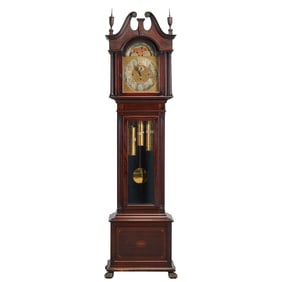 Tiffany and Co. Mahogany Tall Case Clock