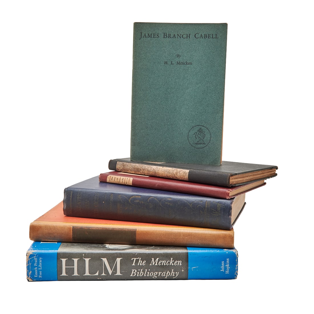 Five H.L. Mencken Volumes Including Signed (1 of 6)