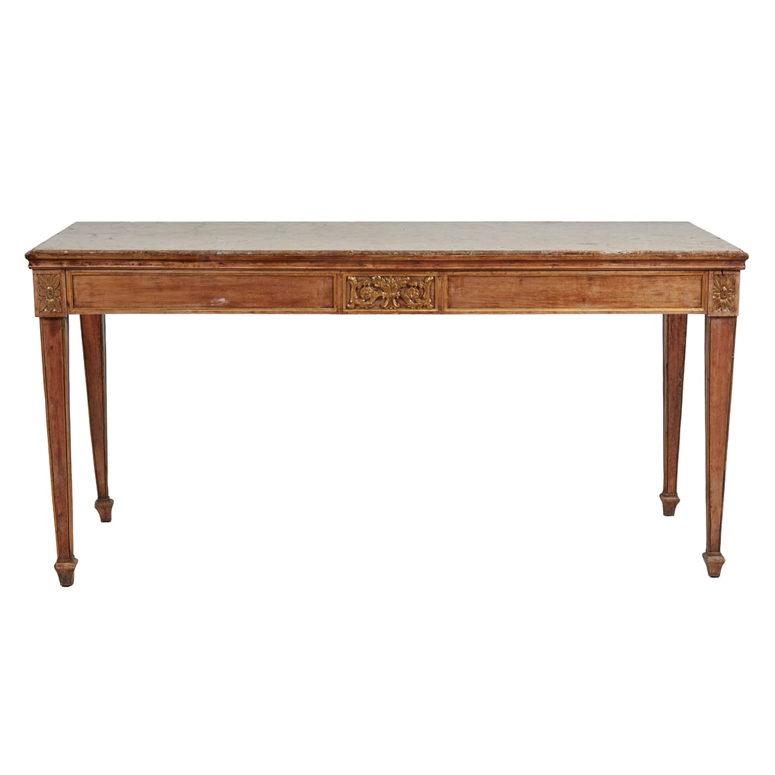 Empire Mahogany Marble Top Console Table (1 of 6)