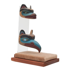 Two Pacific Northwest Tlingit Masks, Lavalle