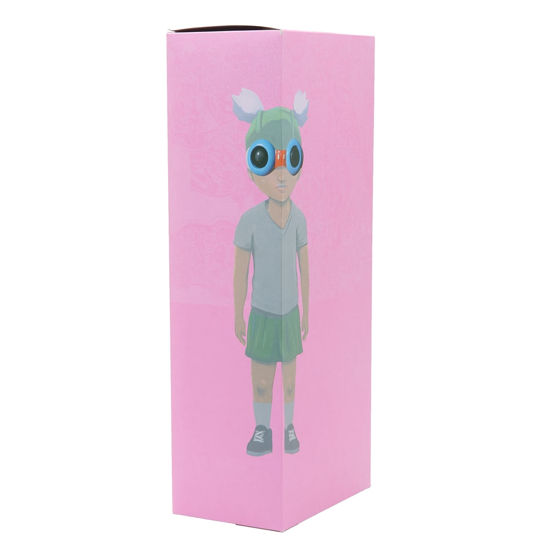 Hebru Brantley Pink Box Lil Mama Figure with Signature: Hebru Brantley Pink Box Lil Mama Figure with Signature. ;Hebru Brantley (American, b. 1981); the figure with original pink box included, shoe underside with signature dated '17. Foot underside wit