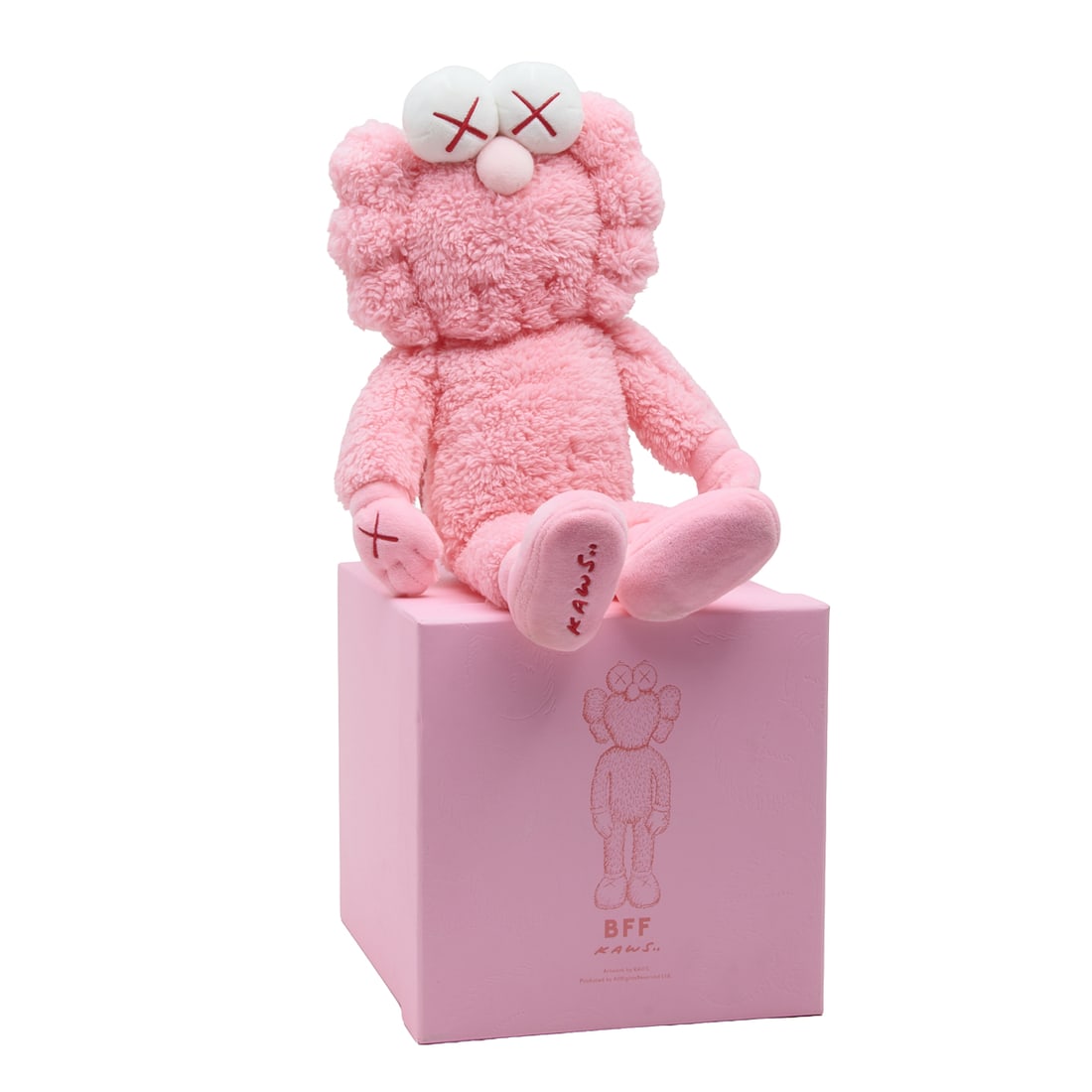 KAWS BFF Pink Plush Figure (1 of 3)