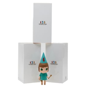 Set of Three Yoshitomo Nara "Drumming Girl" Figures