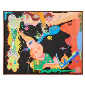 Norman Stiegelmeyer, acrylic on canvas
