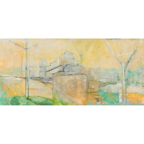 Kim Frohsin, Brewery Study, Oil on Canvas