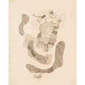 George Braque, etching from La Theogonie D'Hesiode suite