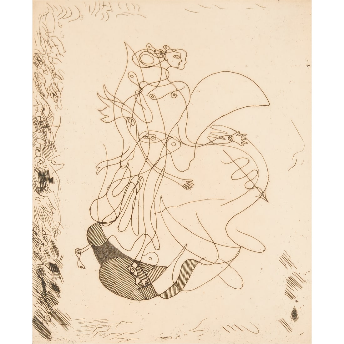 George Braque, etching from La Theogonie D'Hesiode suite (1 of 3)