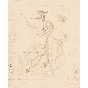 George Braque, etching from La Theogonie D'Hesiode suite