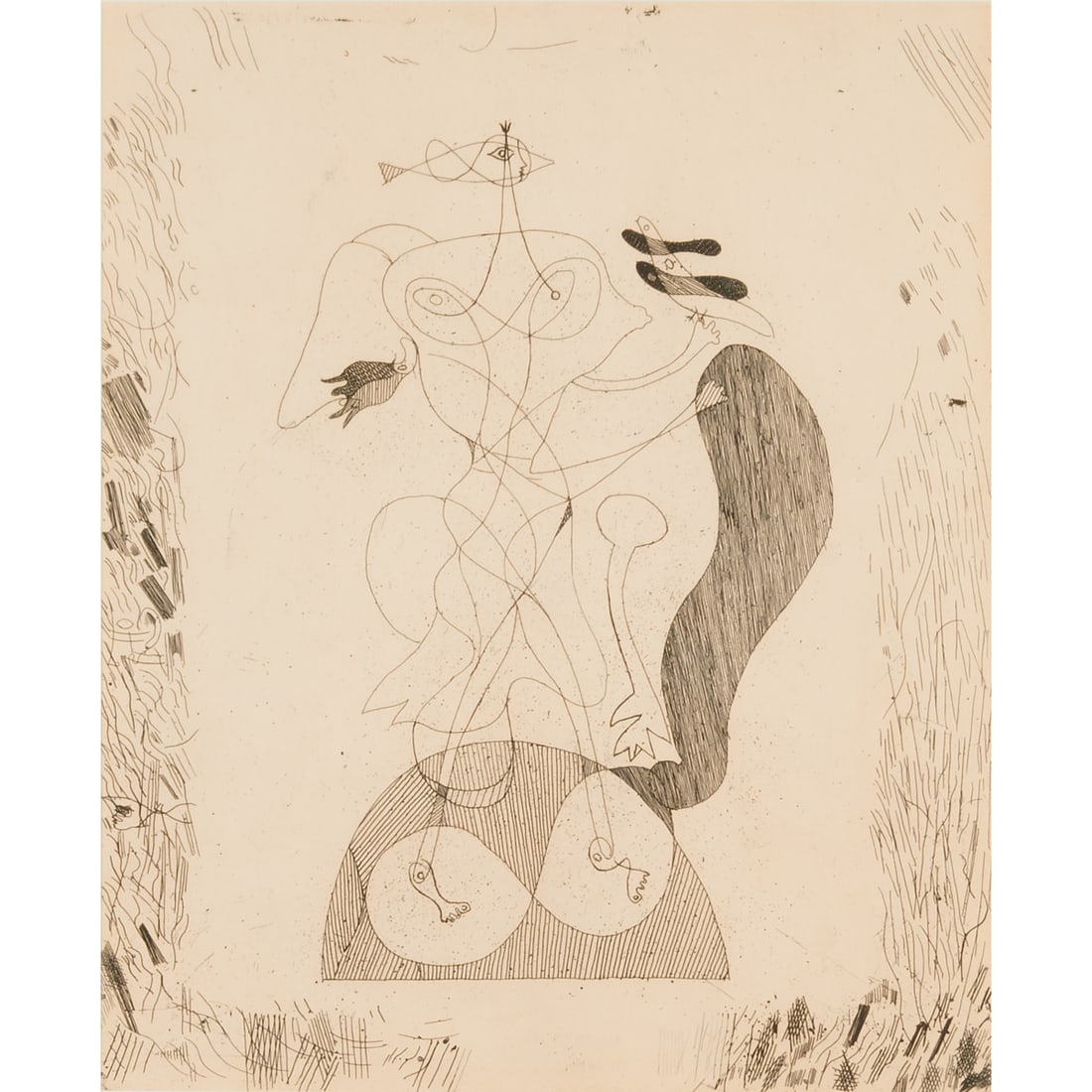 George Braque, etching from La Theogonie D'Hesiode suite (1 of 3)