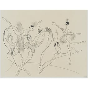 Al Hirschfeld, American Ballet, lithograph