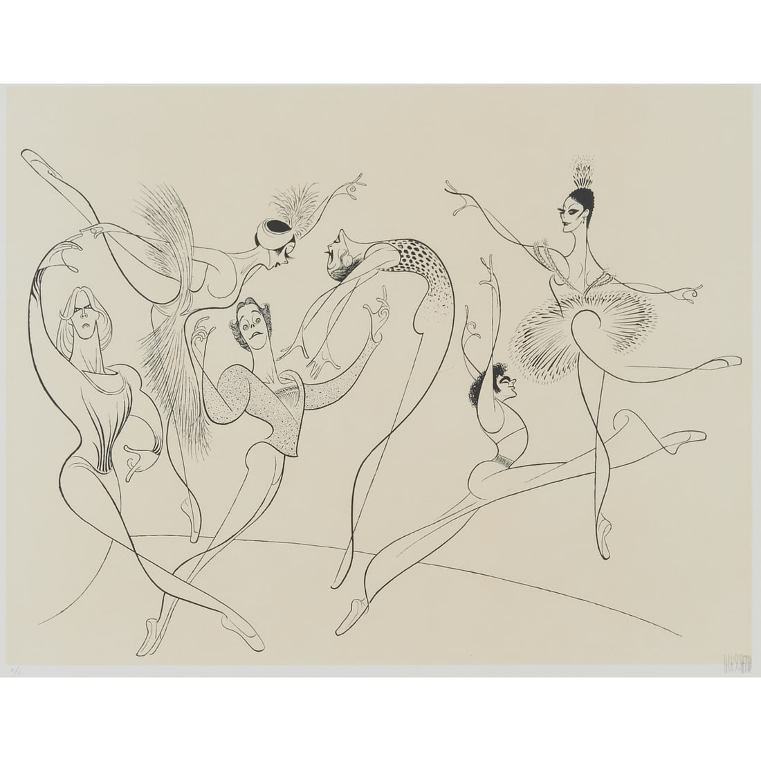 Al Hirschfeld, American Ballet, lithograph (1 of 5)