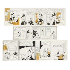 Three Walt Disney Daily Comic Strips