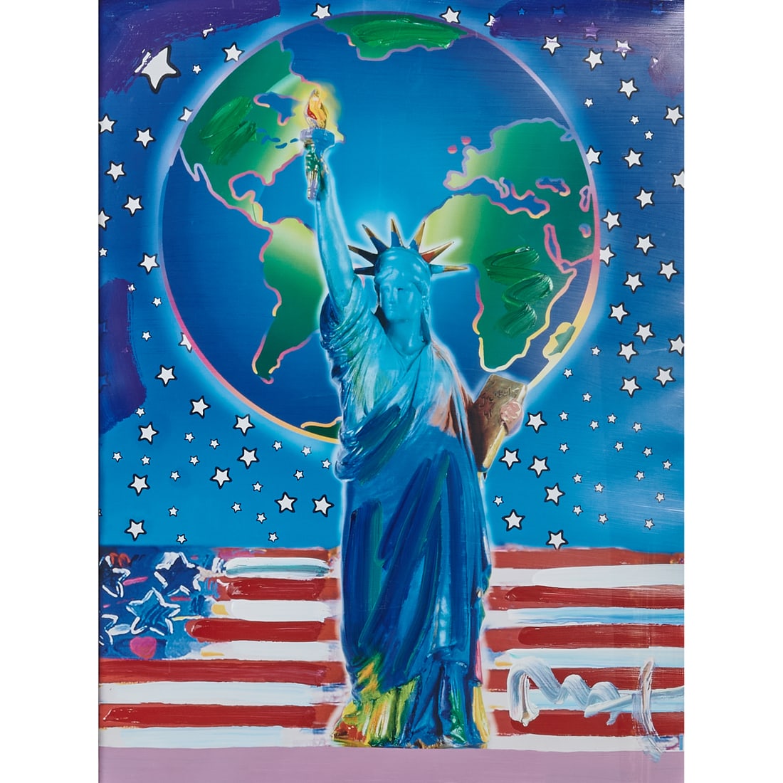 Peter Max, Peace on Earth, mixed media (1 of 4)