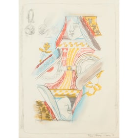 Larry Rivers, Queen of Clubs, lithograph