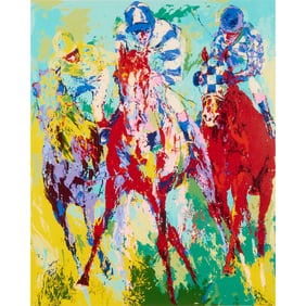LeRoy Neiman, The Finish, serigraph