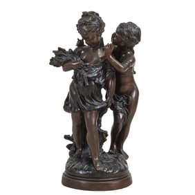 After Moreau, Bronze Sculpture, "The Secret"