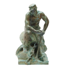 Alexander Stirling Calder, Seated Man, bronze