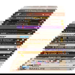 Collection of Books on Bakelite & Other Plastics: Collection of Books on Bakelite & Other Plastics. Please note: Lots 3329 through 3377 are from a single private collection. Some lots may contain resin or other vintage plastic varieties. All lots sho