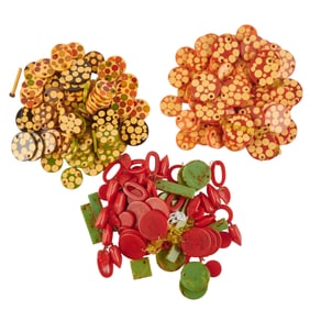 Collection of Bakelite Polka Dot Necklace Discs (Unstrung)