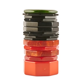 Collection of Octagonal Bakelite Bracelets