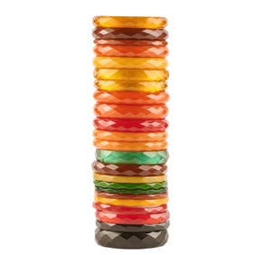 Collection of Faceted Bakelite Bracelets