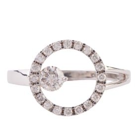 Diamond, 14k White Gold Ring