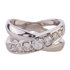 Diamond, 18k White Gold Ring