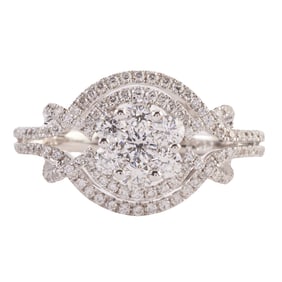 Diamond, 18k White Gold Ring